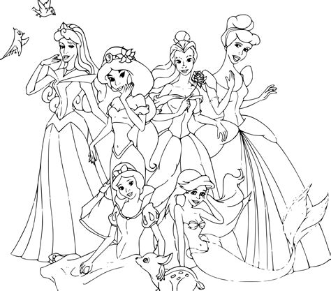 Coloriage Gratuit Princesse Disney